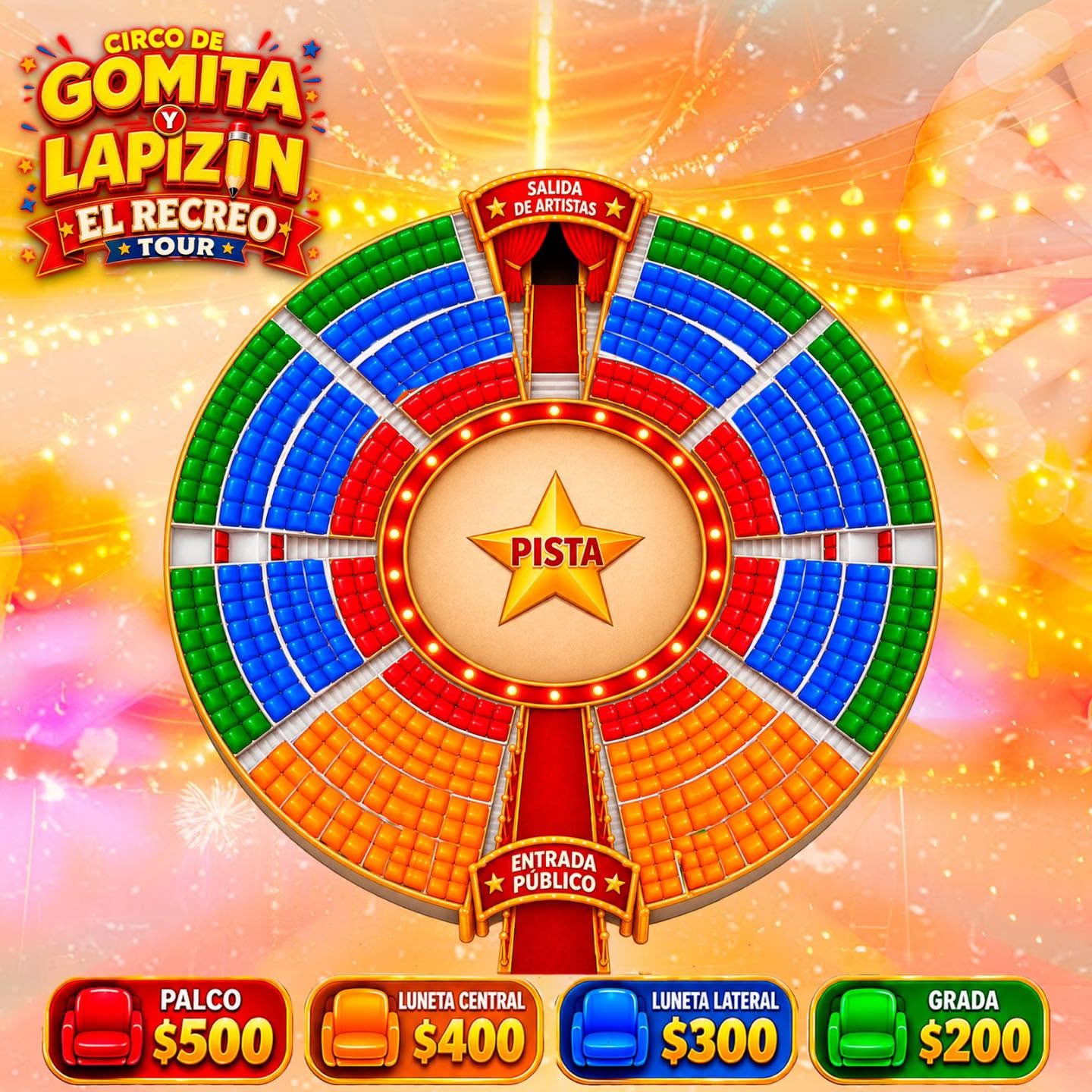 Mapa de localidades Circo Gomita y Lapizín - La Joya